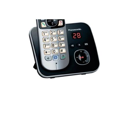 TELÉFONO INALÁMBRICO DECT PANASONIC KX TG6811JTB NEGRO- LCD