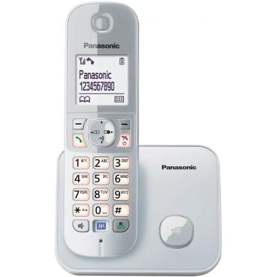 TELÉFONO INALÁMBRICO DECT PANASONIC KX TG6811JTS PLATA - LCD