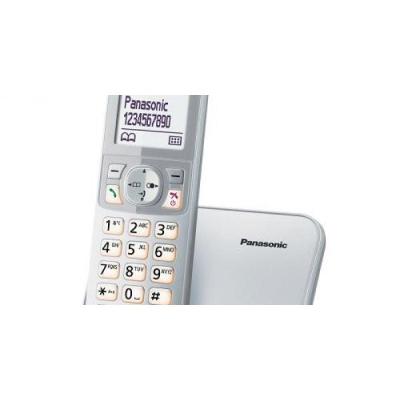 TELÉFONO INALÁMBRICO DECT PANASONIC KX TG6811JTS PLATA - LCD