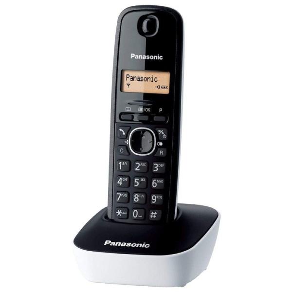 TELÉFONO INALÁMBRICO DECT PANASONIC KX-TG1611JTW BLANCO/NEGRO - IDENTIFICACIÓN LLAMADAS- AGENDA 50 ENTRADAS - PANTALLA LCD 3.17C