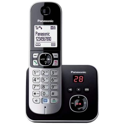 TELÉFONO INALÁMBRICO DECT PANASONIC KX-TG6821 NEGRO/PLATA -