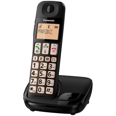 TELÉFONO INALÁMBRICO DECT PANASONIC KX-TGE110JTB NEGRO -