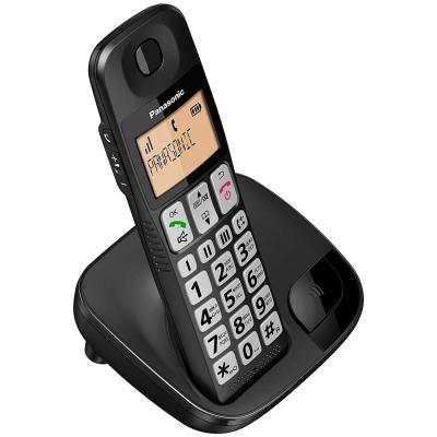 TELÉFONO INALÁMBRICO DECT PANASONIC KX-TGE110JTB NEGRO -