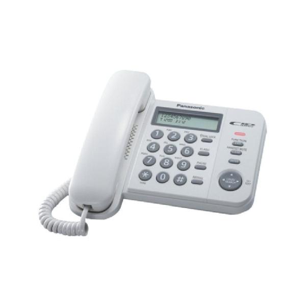 TELÉFONO DE SOBREMESA PANASONIC KX-TS560EX1W BLANCO - AGENDA 50 CONTACTOS - IDENTIFICADOR DE LLAMADAS - RELLAMADA - PANTALLA LCD