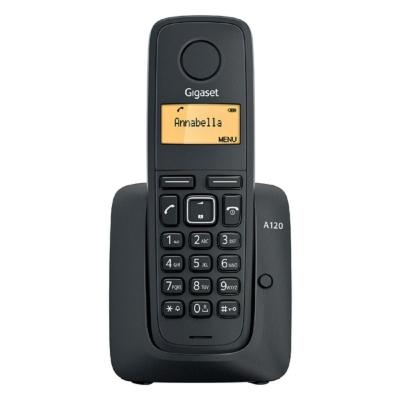 TELÉFONO DECT SIEMENS GIGASET A120 PACK DÚO (BASE+SUP) - NEGRO