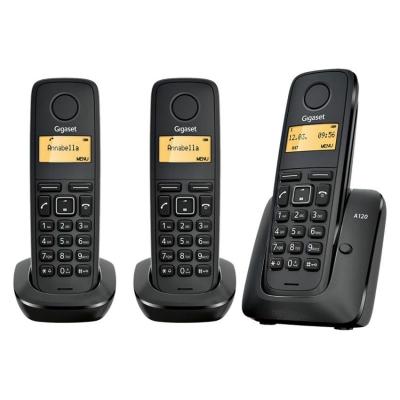 TELÉFONO DECT SIEMENS GIGASET A120 PACK TRÍO (BASE+2 SUP) -