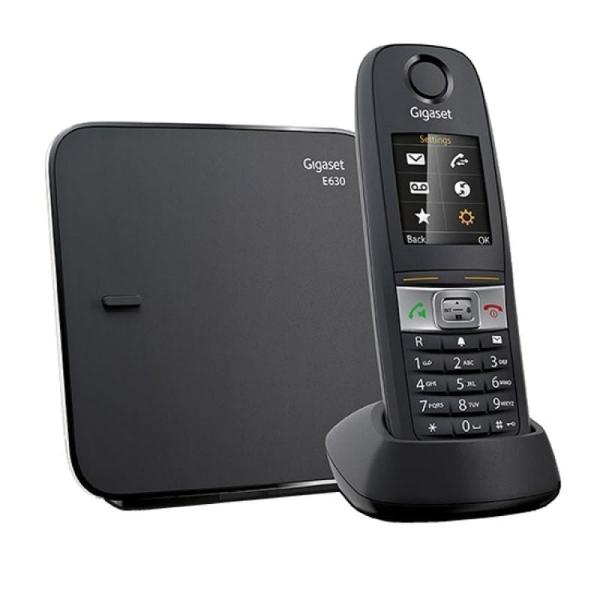 TELÉFONO DECT GIGASET E630 - AGENDA 200 NOMBRES - GRAN PANTALLA ILUMINADA - MANOS LIBRES - RESISTENTE SALPICADURAS/GOLPES/POLVO