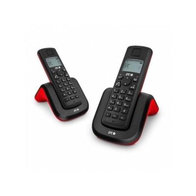 TELÉFONO INALÁMBRICO DÚO DECT/GAP SPC 7292R ROJO/NEGRO -