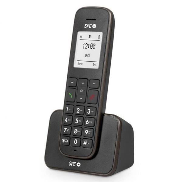 TELÉFONO INALÁMBRICO DECT SPC KÁISER 7330N - IDENTIFICADOR DE LLAMADAS - PANTALLA ILUMINADA - AGENDA 150 NOMBRES Y NÚMEROS - MAN