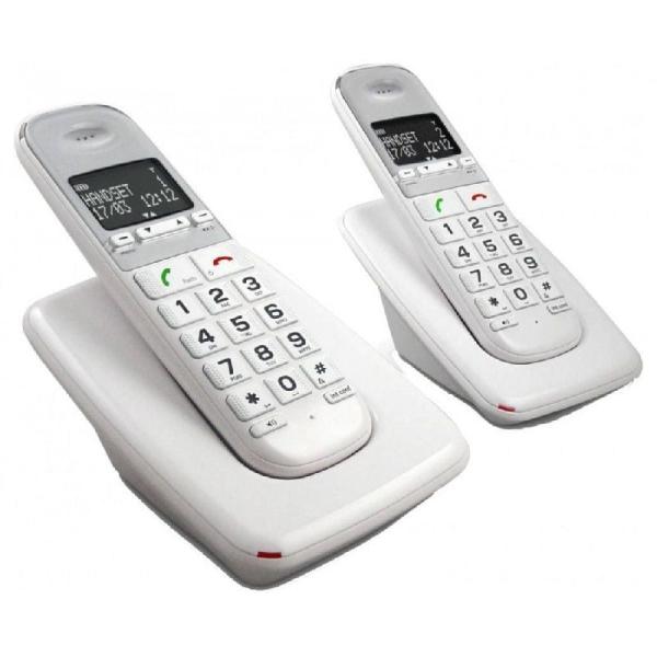 Teléfono Inalámbrico Telefunken TD 302 Pillow/ Pack DUO/ Blanco