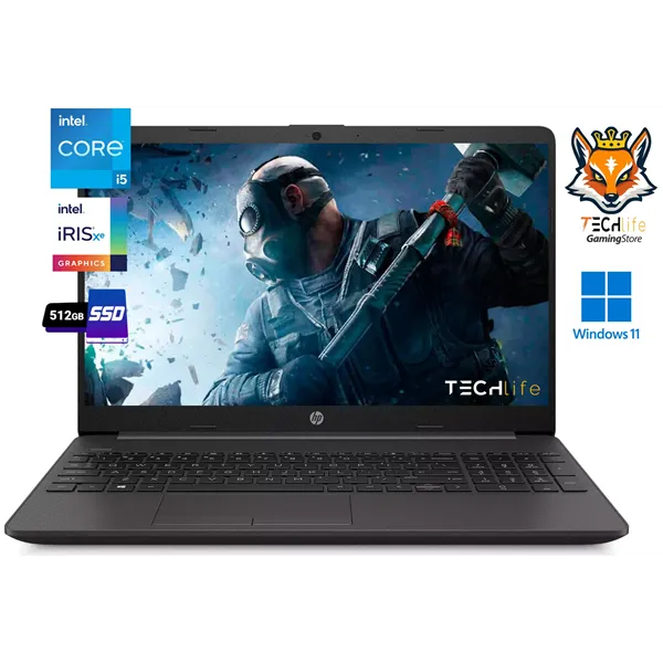 HP 250 G9 Ceniza - Intel Core i5-1235U 8GB 512GB SSD 15.6" W11 Oscuro