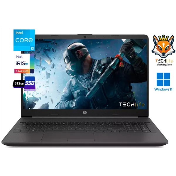 HP 250 G9 Ceniza - Intel Core i3-1215U 8GB 512GB SSD 15.6" W11 Oscuro