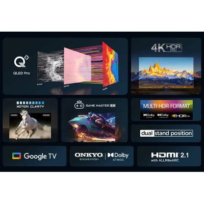 Televisor TCL QLED 65C655 65'/ Ultra HD 4K/ Smart TV/ WiFi