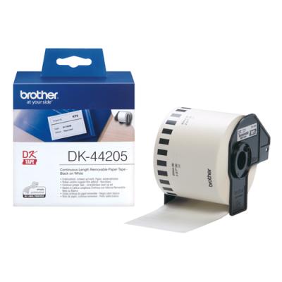 CINTA DE PAPEL REMOVIBLE BROTHER DK44205 6.2CM X 30.48M PARA