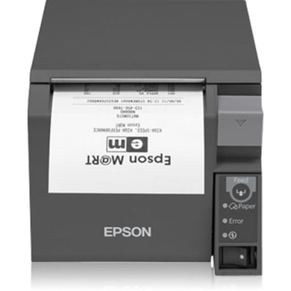 IMPRESORA DE TICKETS TÉRMICA EPSON TM-T70II (024A2) - VELOCIDAD 250MM/S - CARACTERES ANK - USB - WIFI - APERTURA DE CAJON - DARK