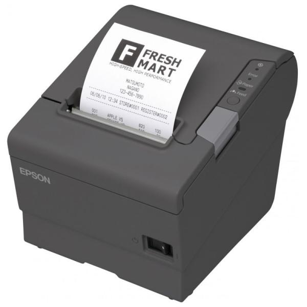 Impresora de Tickets Epson TM-T88 V/ Térmica/ Ancho papel 80mm/ USB-RS232/ Negra