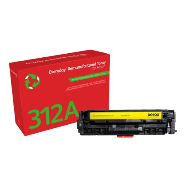 Tóner compatible Xerox 006R03819 compatible con HP CF382A/ 2700 páginas/ Amarillo