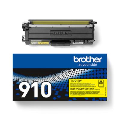 TONER AMARILLO BROTHER TN910Y - 9000 PÁGINAS - COMPATIBLE SEGÚN