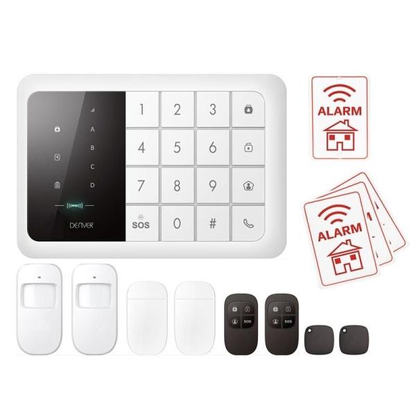 SISTEMA DE ALARMA CON MODULO GSM DENVER HSA-120 - CONEXIÓN INALÁMBRICA - PUEDE ENVIAR ALERTAS POR SMS/LLAMADA - APP PARA ANDROID