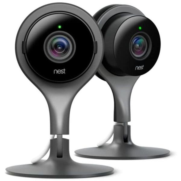 SET DE 2 CÁMARAS INTELIGENTES PARA INTERIOR GOOGLE NEST NC2400IT - WIFI B/G/N - HD 1080P - VISIÓN NOCTURNA - ALTAVOZ/MICROFONO -