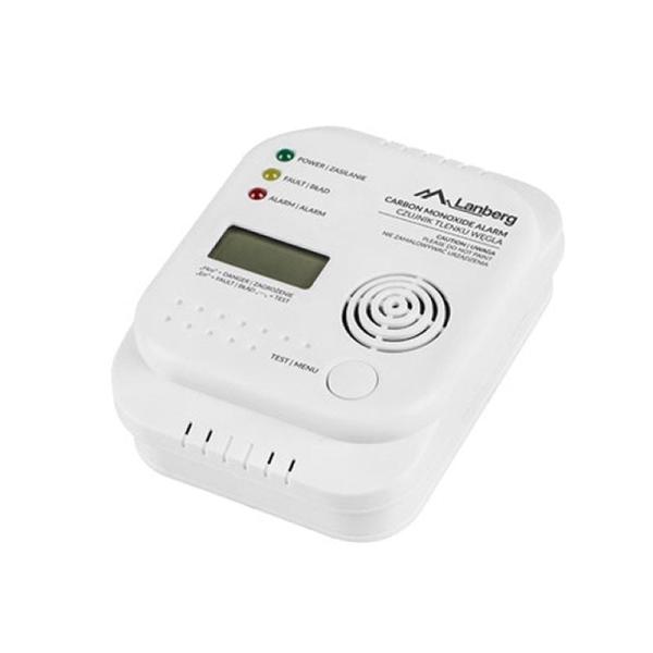 ALARMA CON DETECTOR DE MONÓXIDO DE CARBONO LANBERG SR-1005 - PARA INTERIOR - SENSORES DETECCIÓN ELECTRÓNICO Y QUÍMICO - ALARMA 8