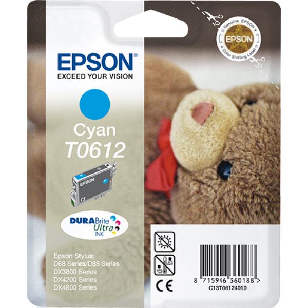 Cartucho de Tinta Original Epson T0612/ Cian Pigmentado