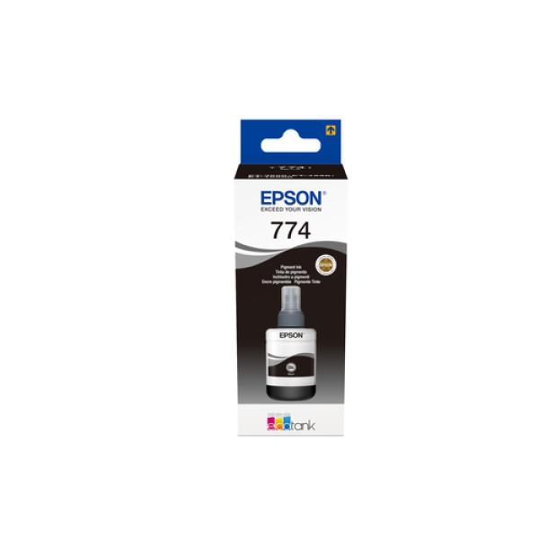 Botella de Tinta Original Epson T7741/ Negro