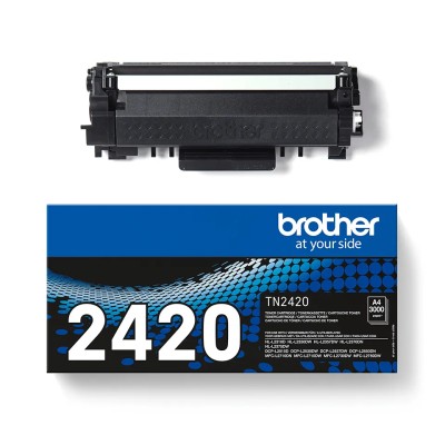 Tóner Original Brother TN-2420 Alta Capacidad/ Negro