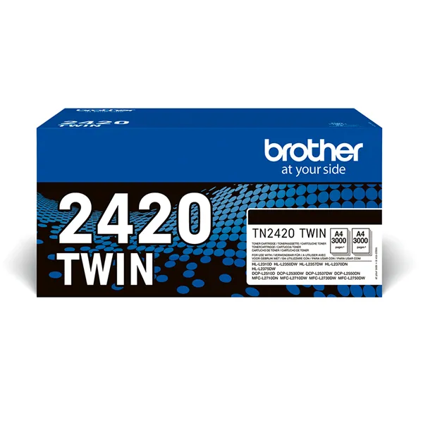 Tóner Original Brother TN2420TWIN Multipack XL Alta Capacidad/ 2x Negro