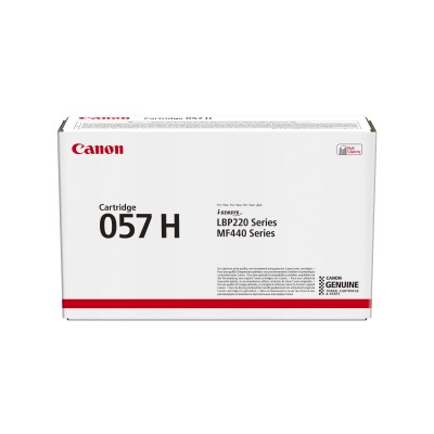 Tóner Original Canon i-SENSYS nº057H Alta Capacidad/ Negro