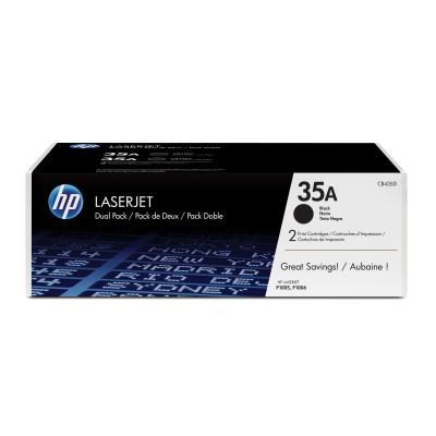 HP 35A Multipack 2x Negro Original | Tóner CB435AD