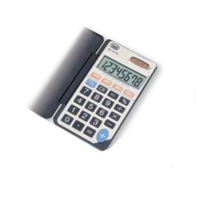 CALCULADORA TREVI EC 3718 8C POCKET ELECTRONIC CALCULATOR SILVER