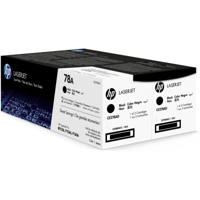 HP 78A Multipack 2x Negro Original | Tóner CE278AD