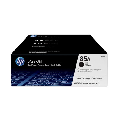 HP 85A Multipack 2x Negro Original | Tóner CE285AD