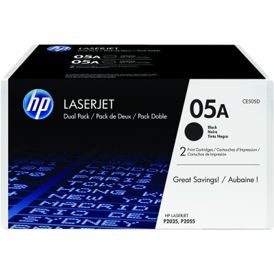 HP 05A Multipack 2x Negro Original | Tóner CE505D