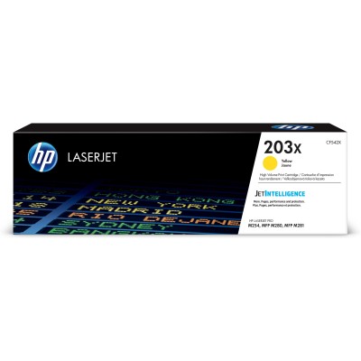 HP 203X Alta Capacidad Amarillo Original | Tóner CF542X