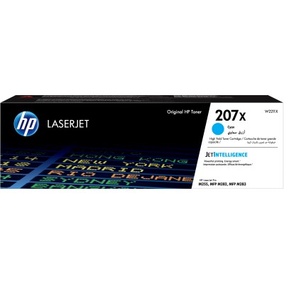 HP 207X Alta Capacidad Cian Original | Tóner W2211X