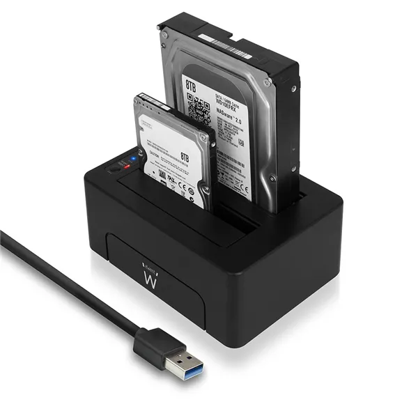 Ewent ew7014 dock station dual 2.5"-3.5" USB 3.1