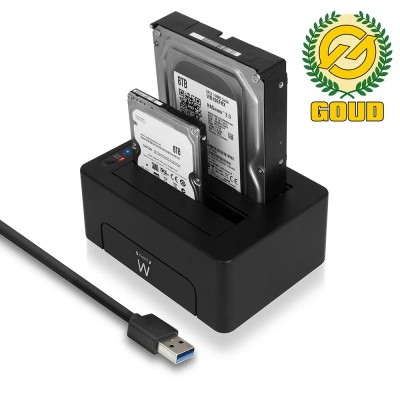 Ewent ew7014 dock station dual 2.5"-3.5" USB 3.1