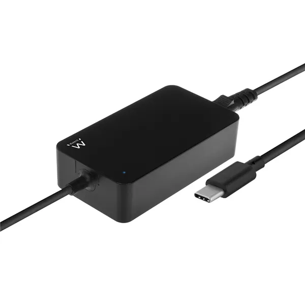 Ewent cargador slim de portátil usb-c de 45w