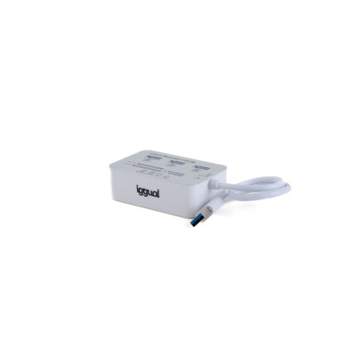 Iggual hub usb 3.0 x 3p + lector tarjetas usb 3.0