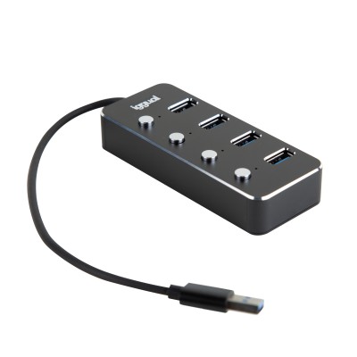 Iggual hub tipo a x 4 puertos usb 3.1 4buttons