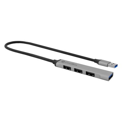 Coolbox hub alu usb-a (1xusb3.0+3xusb2.0)