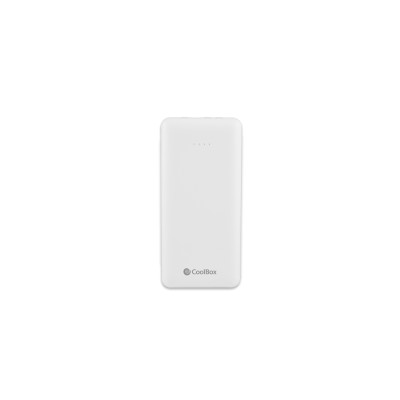 Coolbox powerbank 10k mah blanco cables integrados