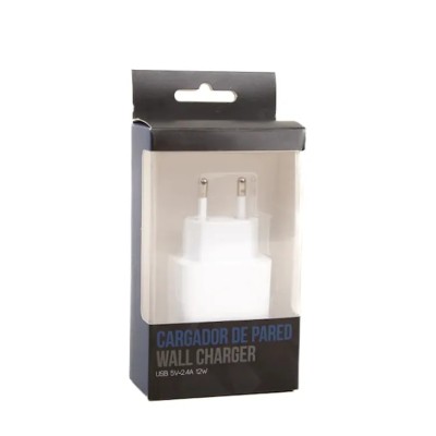 Iggual cargador de pared 1xusb 5v/2.4a (12w)