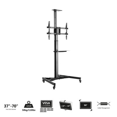 Ewent ew1540 soporte movil suelo monitores 37"-70