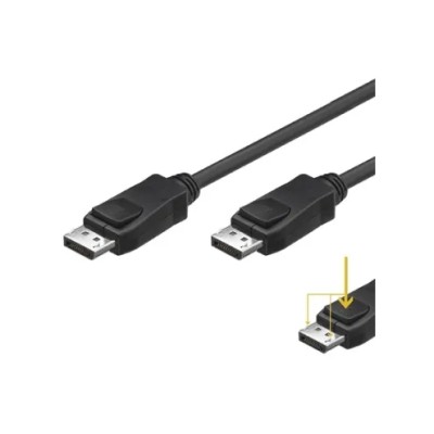 Ewent cable displayport 4k @ 60hz, a/a awg28, 2mt