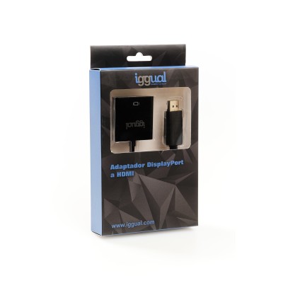 Iggual adaptador displayport (m) a hdmi (h)