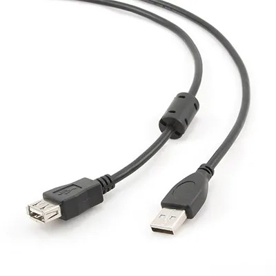 Gembird cable usb 2.0 a/m-a/h 1,8 mts ngr ferr