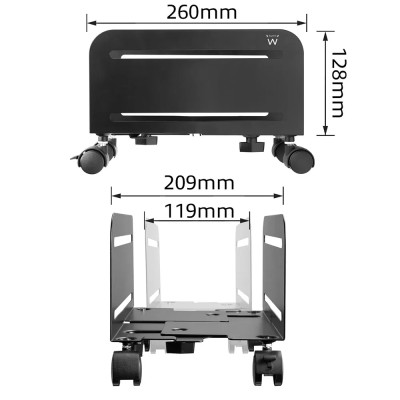 Ewent ew1291 soporte metalico cpu ajustable